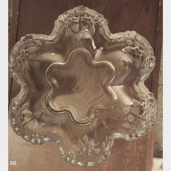Walther Crystal Carmen Hostess Serving Bowl by Mikasa Made‎ in Germany - Picture 1 of 6